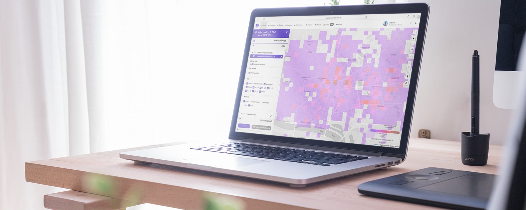Market Locator on MacBook Pro